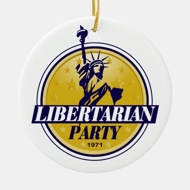 Liberalistisches politisches Party-Logo Keramik Ornament (Vorne)