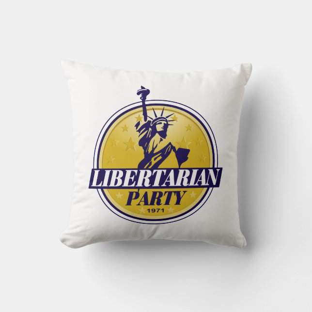 Liberalistisches politisches Party-Logo Kissen (Vorderseite)