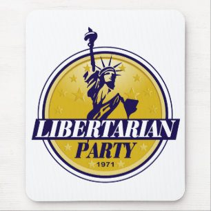 Liberalistisches politisches Party-Logo Mousepad