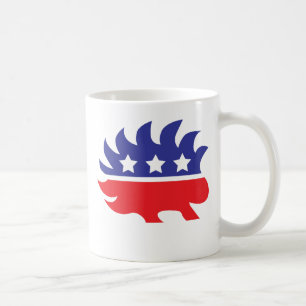 liberalistisches Stachelschwein Kaffeetasse