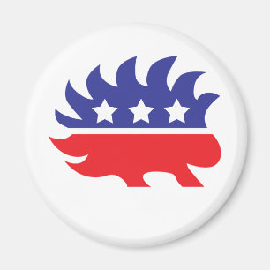 liberalistisches Stachelschwein Magnet