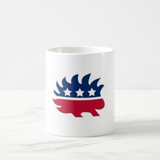 Liberalistisches Stachelschwein Tasse (Mittel)