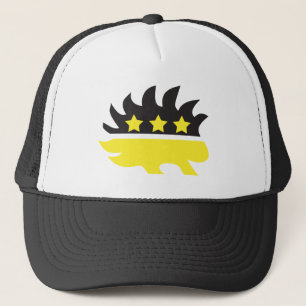 Liberalistisches Stachelschweinlogo (Gelb) Truckerkappe