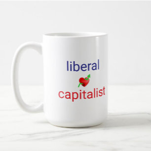 Liberalkapitalistischer Funny Political Kaffeetasse