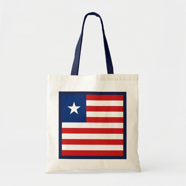 Liberia Flag Bag Tragetasche (Vorne)