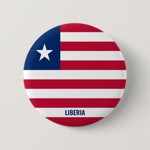 Liberia Flag Charming Patriotic Button