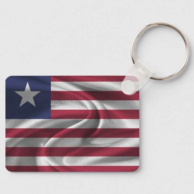 Liberia Flag Schlüsselanhänger (Vorderseite)