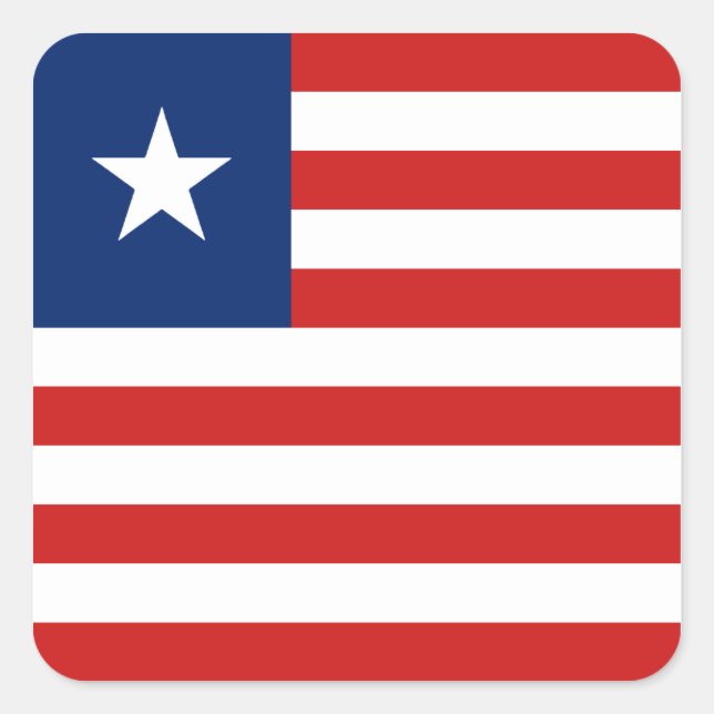 Liberia Flag Sticker (Vorderseite)