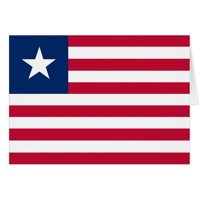 Liberia-Flagge (Vorderseite (Horizontal))