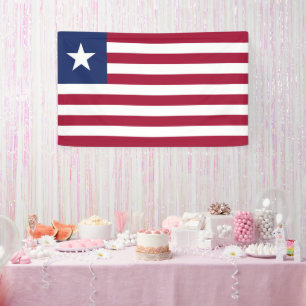 Liberia-Flagge Banner