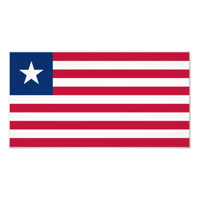 Liberia-Flagge Fotodruck (Vorne)
