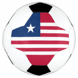 Liberia-Flagge Fußball
