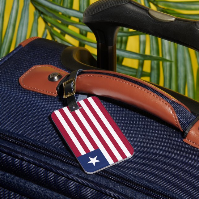 Liberia-Flagge Gepäckanhänger (Vorderseite Insitu 1)