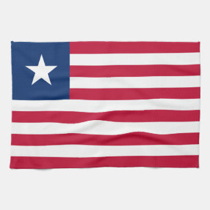 Liberia-Flagge Geschirrtuch