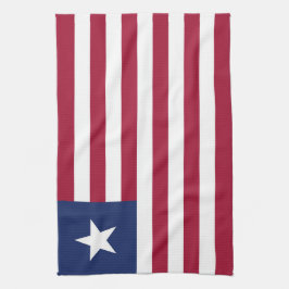 Liberia-Flagge Geschirrtuch