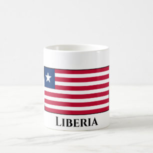 Liberia-Flagge Kaffeetasse