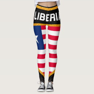 Liberia-Flagge Leggings