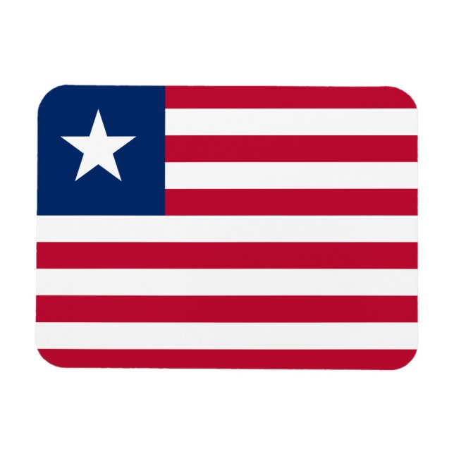 Liberia-Flagge Magnet (Horizontal)