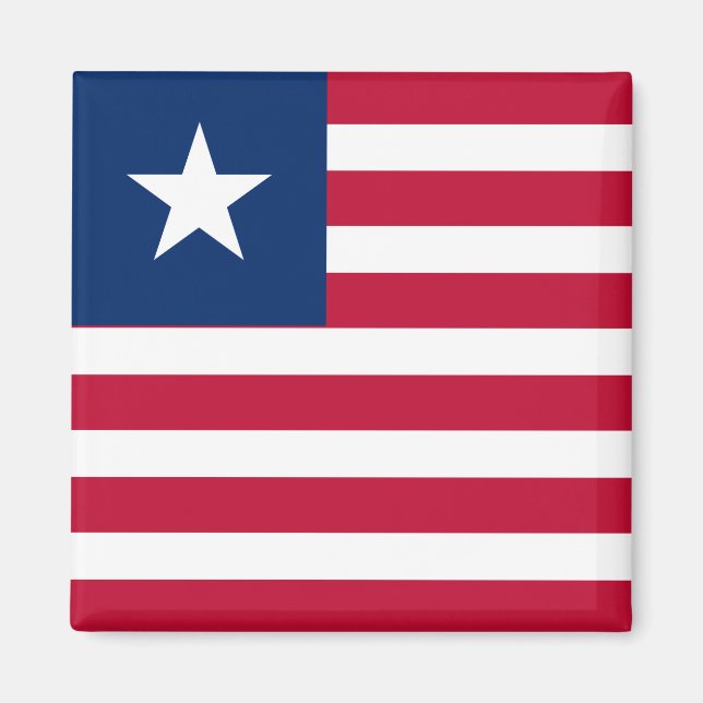 Liberia-Flagge Magnet (Vorne)