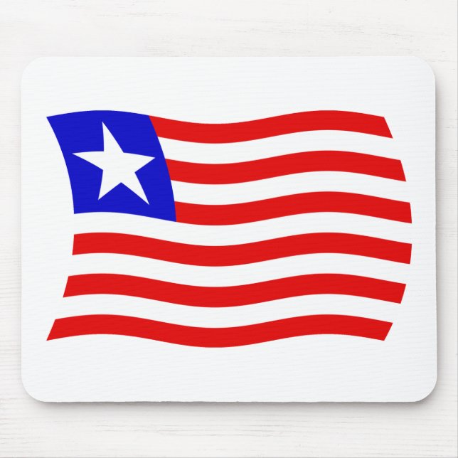 Liberia-Flagge-Mauspad Mousepad (Vorne)