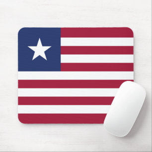 Liberia-Flagge Mousepad