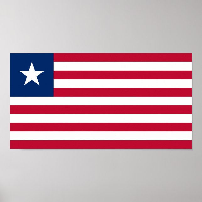 Liberia-Flagge Poster (Vorne)
