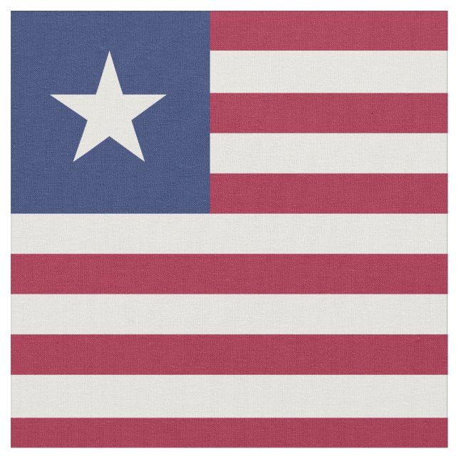 Liberia-Flagge Stoff (Nahaufnahme)