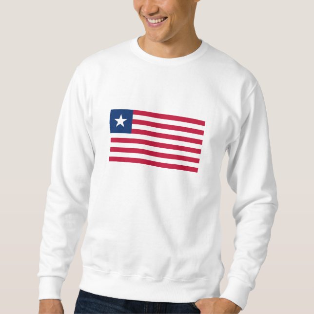 Liberia-Flagge Sweatshirt (Vorderseite)