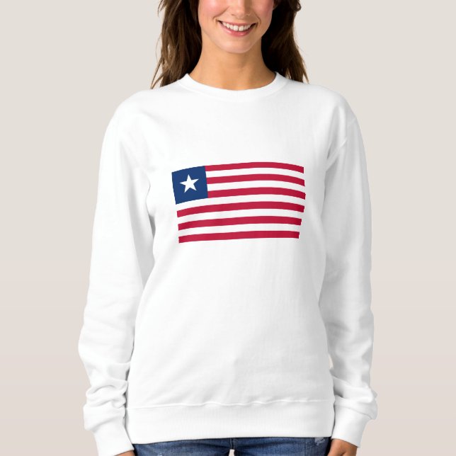 Liberia-Flagge Sweatshirt (Vorderseite)