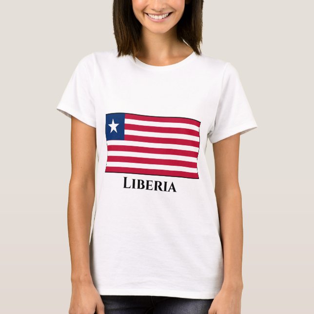 Liberia-Flagge T-Shirt (Vorderseite)
