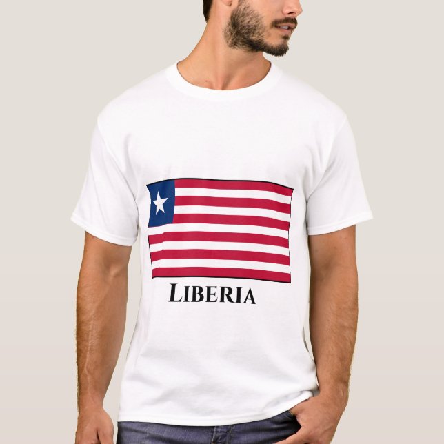Liberia-Flagge T-Shirt (Vorderseite)