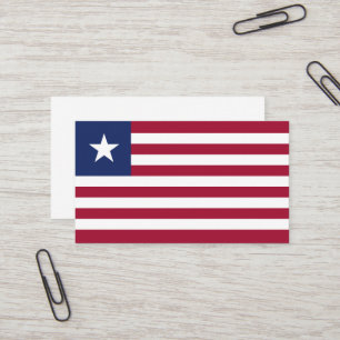Liberia-Flagge Visitenkarte