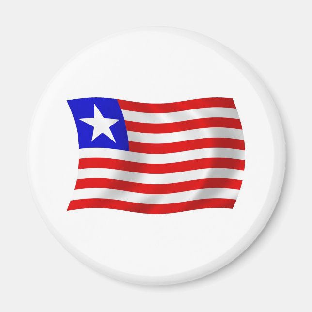 Liberia-Flaggenmagnet Magnet (Vorne)