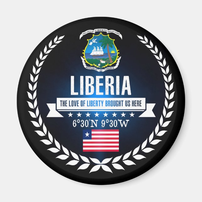 Liberia Magnet (Vorne)
