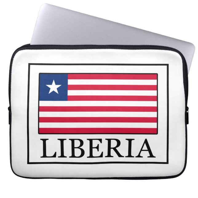 Liberia Notebook-Ärmel Laptopschutzhülle (Vorderseite)