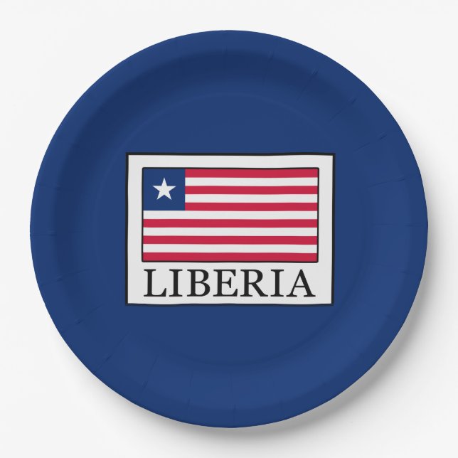 Liberia Pappteller (Vorderseite)