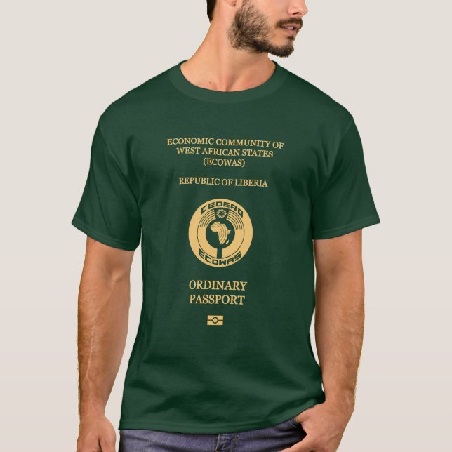 Liberia passport T-Shirt (Vorderseite)