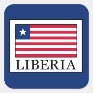 Liberia Quadratischer Aufkleber