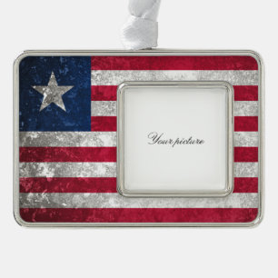 Liberia Rahmen-Ornament Silber