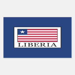 Liberia Rechteckiger Aufkleber