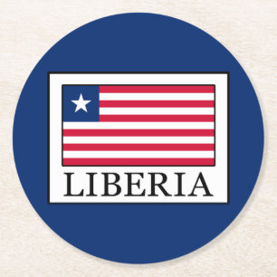 Liberia Runder Pappuntersetzer