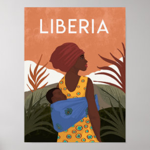 Liberia Sierra Leone Reiseplakat Poster