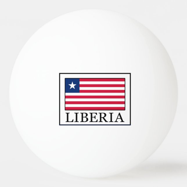 Liberia Tischtennisball (Vorderseite)