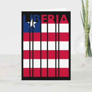 Liberia Vintage liberianische Flagge Urlaub  Karte