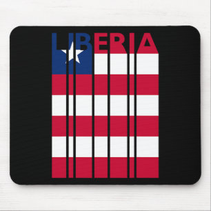Liberia Vintage liberianische Flagge Urlaub Mousepad