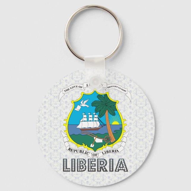 Liberia-Wappen Schlüsselanhänger (Vorderseite)
