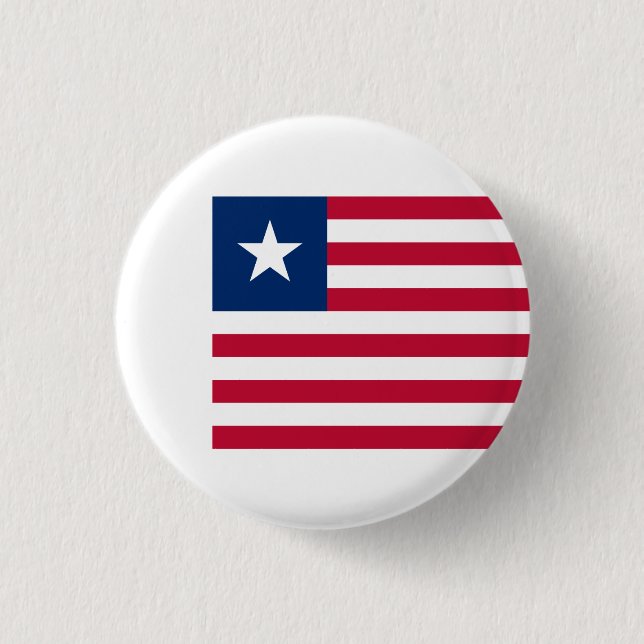 Liberianische Flagge, Flagge Liberias Button (Vorderseite)
