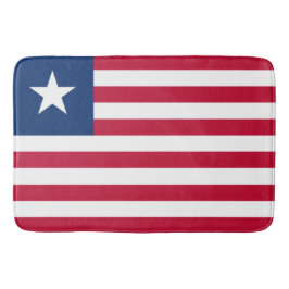 Liberianische Flagge (Liberia) Badematte