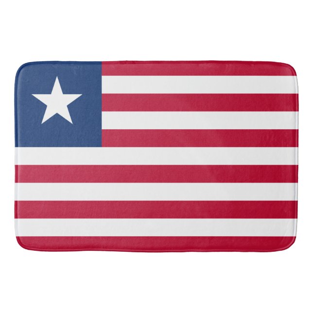 Liberianische Flagge (Liberia) Badematte (Vorderseite)
