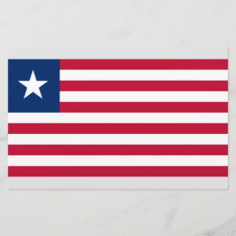 Liberianische Flagge (Liberia) Briefpapier